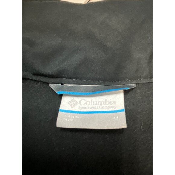 Columbia‎ Men's Black Softshell Jacket M Polyester Water-Resistant - Picture 4 of 6